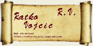 Ratko Vojčić vizit kartica